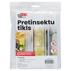 BESK Insect Screen for Windows 130x150 cm