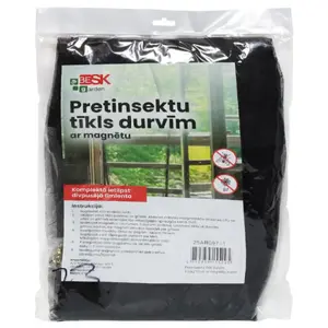 BESK Magnetic Insect Screen for Doors 100x210 cm