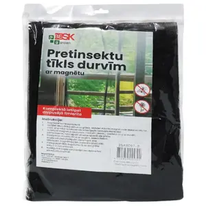 BESK Magnetic Insect Screen for Doors 120x210 cm