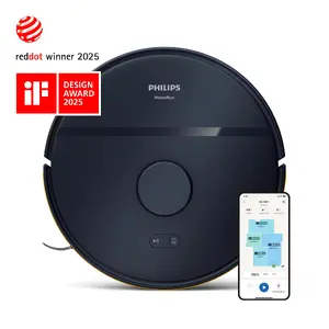 Philips 2000 series XU2000/15 robot vacuum cleaner black bagless 0.38 L dust capacity 120 min runtime 2600 mAh battery