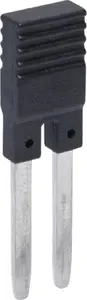 Relpol ZGZP-2 BK 2-pole inter-track jumper for push-in sockets, black
