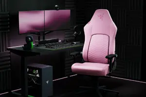 Geimeru krēsls Razer Iskur V2 NewGen Polsterēts sēdeklis Rozā Maksimālais lietotāja svars 136 kg