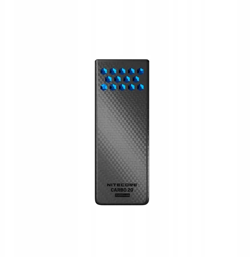 Nitecore Carbo 20 ārējais akumulators zils