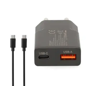 Nedis WCHA20BK USB-C ātrās uzlādes ierīce viedtālruņiem un planšetdatoriem 20W