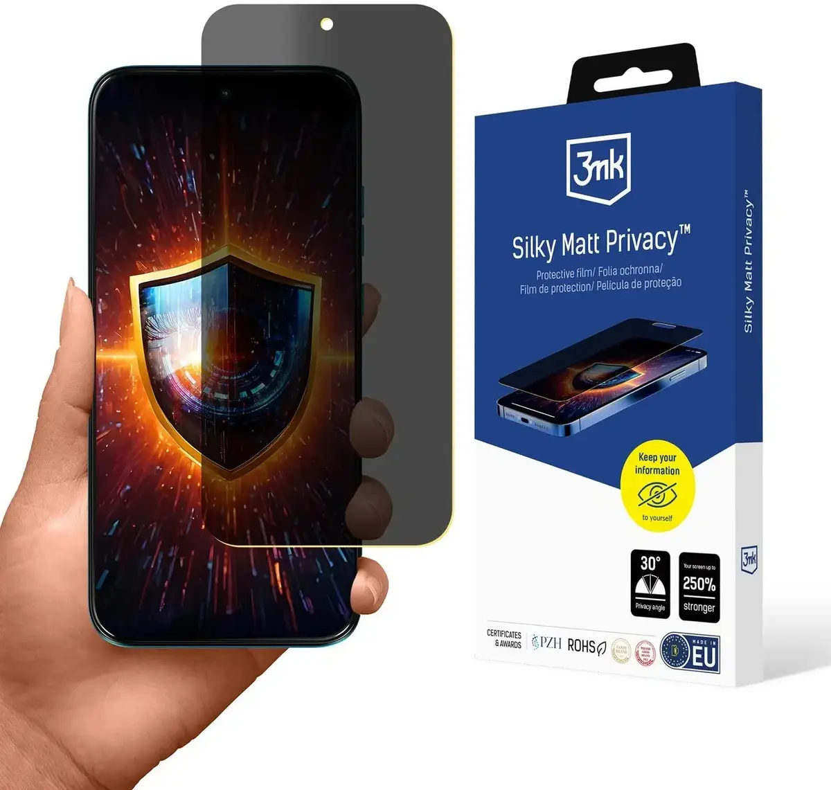 3MK Silky Matt Privacy ekrāna aizsargplēve