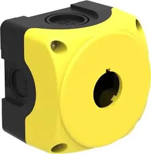 LOVATO Electric LPZP1A5 1-Hole Control Station Enclosure 22mm Yellow IP67