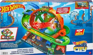 Hot Wheels City Ratu rats trašu komplekts ar gaismu un skaņu