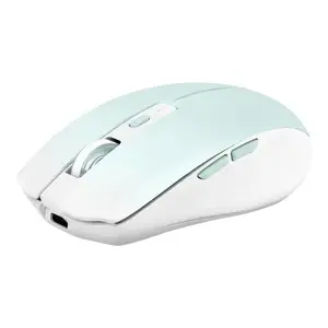 T'nB MWGRADIENTBL Wireless Mouse, Bluetooth and USB Type-C, 1600 DPI, 6 Buttons, Right-handed, White
