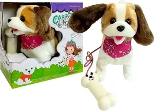 LEAN Sport Plush Dog on a Leash Remote Controlled with Bone