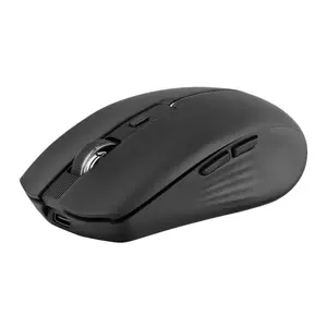 T'nB MWGRADIENTBK Wireless Mouse, Right-Handed, Bluetooth and USB Type-C, 1600 DPI, Black
