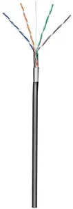 Techly ITP8-RIS-0305LO Cat5e F/UTP CCA Outdoor Installation Cable 305m Black