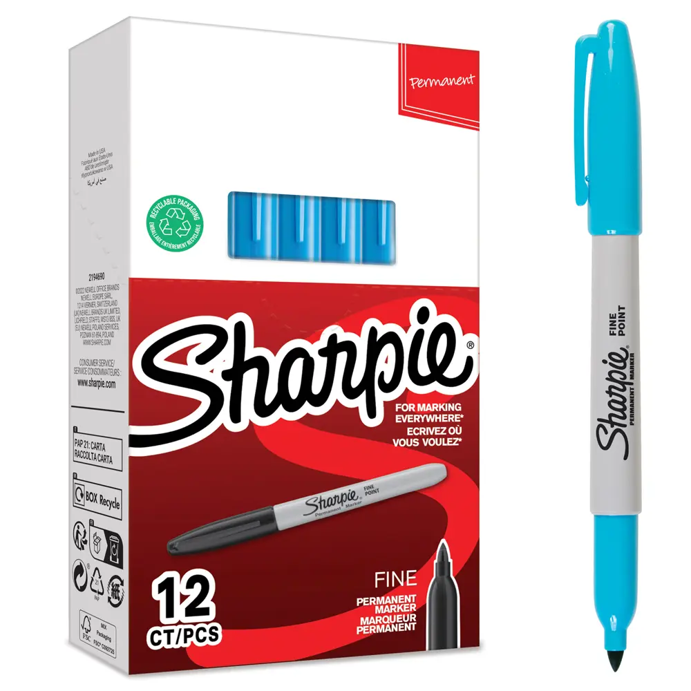 Sharpie pastāvīgais marķieris ar smalku apaļu