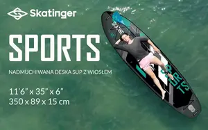 SUP-доска Skatinger Grey Sports для йоги 350x89x15 см