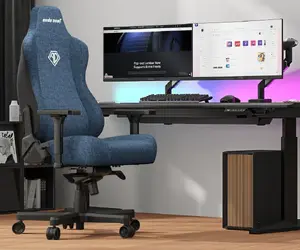 Anda Seat Kaiser 3E XL Fabric Gaming Chair Light Blue