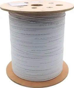 Внутренний оптоволоконный кабель FTTH, 2 жилы, разъемы SC, одномодовый 9/125 OS2 G.657.A1, B2ca LSOH, белый, 1 км