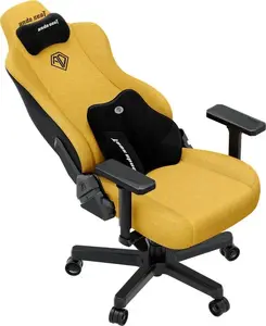 Anda Seat Kaiser 3E XL Gaming Chair, Fabric, Bright Yellow