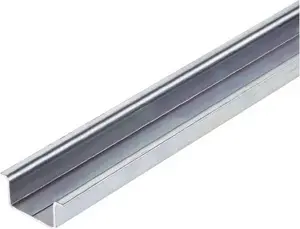 Weidmüller TS 35x15/6x25 Mounting Rail, 2m, Steel, Zinc-Plated