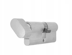 Tvardy Cylinder Lock Insert with Knob 30/40g Nickel Finish