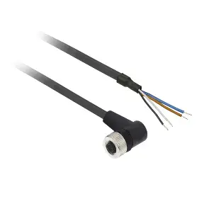Schneider Electric XZCP1241L2 M12 leņķveida savienotājs ar 2 m kabeli