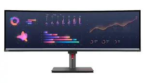 Lenovo ThinkVision P49w-30 49-inch Curved IPS Monitor, Dual WQHD 5120 x 1440, 6ms, 32:9 Aspect Ratio
