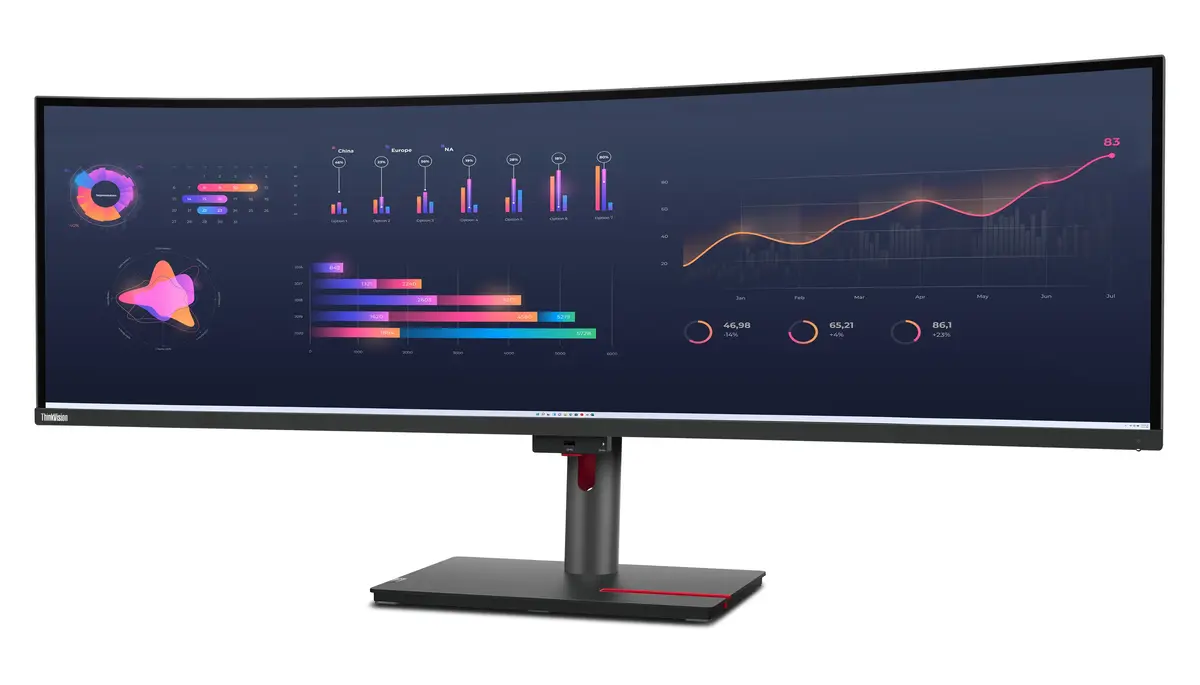 Lenovo ThinkVision P49w-30 49" izliekts monitors Photo 4