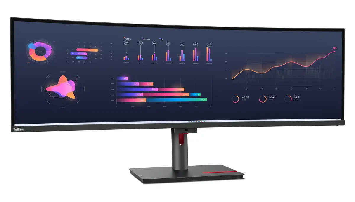 Lenovo ThinkVision P49w-30 49" izliekts monitors Photo 6