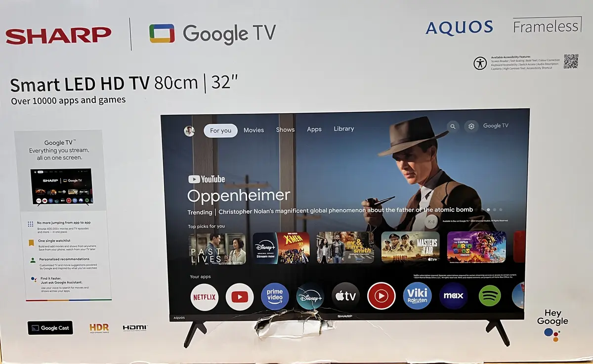 Sharp 32HF2265E 32-inch HD Ready Smart Google TV Photo 4