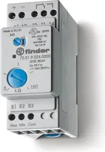 Finder 72.01.9.024.0000 Conductive Liquid Level Control Relay with Sensitivity Adjustment
