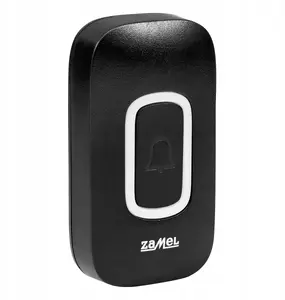 ZAMEL DANCE II ST-420BP Wireless Doorbell Push Button, Black