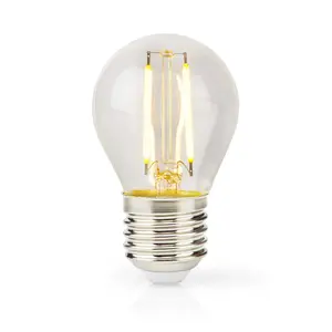 Nedis LBFE27G452 LED Bulb, 4.5W, E27, 470 lm, 2700K Warm White