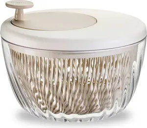 Guzzini Spin&Store Salad Spinner, Dark Clay
