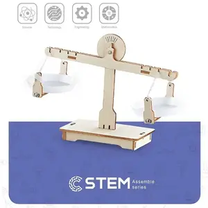 Extra Digital Wooden Assembly Kit Balance Scale STEM Educational Toy