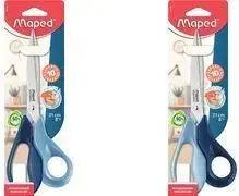 Maped Advanced Green Scissors, 210 mm, Asymmetric Pointed, Stainless Steel Blades and Rivet
