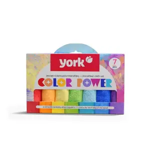 York Color Power Microfiber Cloth Set, 7 Pieces