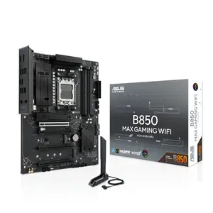 Материнская плата ASUS B850 MAX GAMING WIFI, AMD B850 Socket AM5, ATX, DDR5-SDRAM, Wi-Fi 6E
