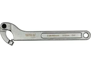 Yato YT-01676 Adjustable Hook Wrench with Round Pin 35-50 mm