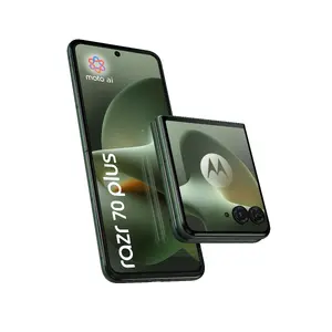 Смартфон Motorola razr 70 plus, 6.9-дюймовый дисплей, 12 ГБ ОЗУ, 512 ГБ ПЗУ, 5G, Dual SIM, Android 16.0, темно-зеленый