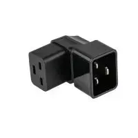 Alcasa Kabelmeister SKA-2093S Cable Gender Changer C20 to C19 Black