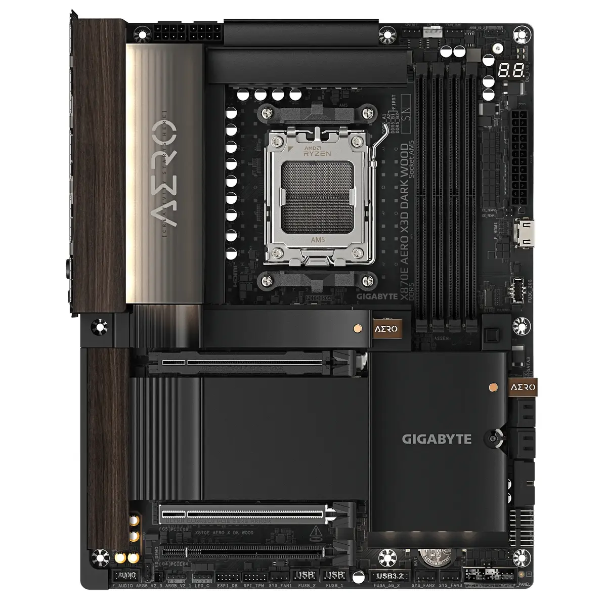 Материнская плата GIGABYTE X870E AERO X3D DARK WOOD Photo 2