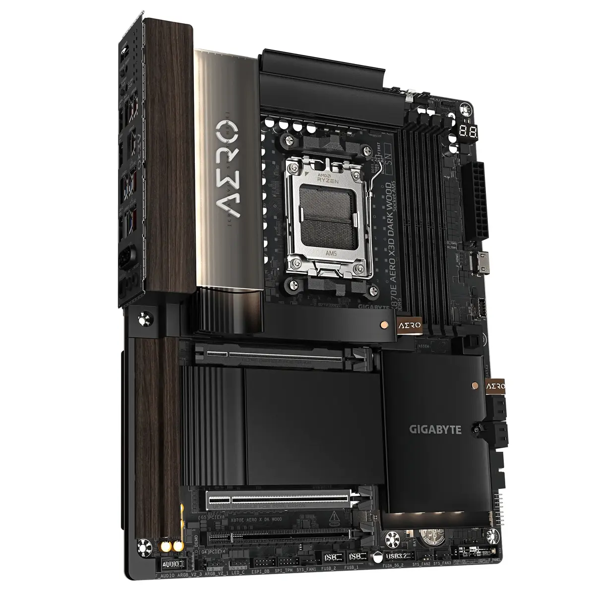Материнская плата GIGABYTE X870E AERO X3D DARK WOOD Photo 3