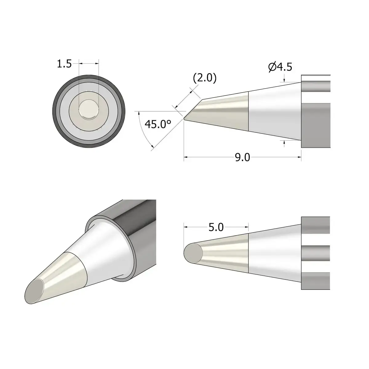 iFixit IF145-498-2 Soldering Tip for FixHub Smart Soldering Iron Photo 3