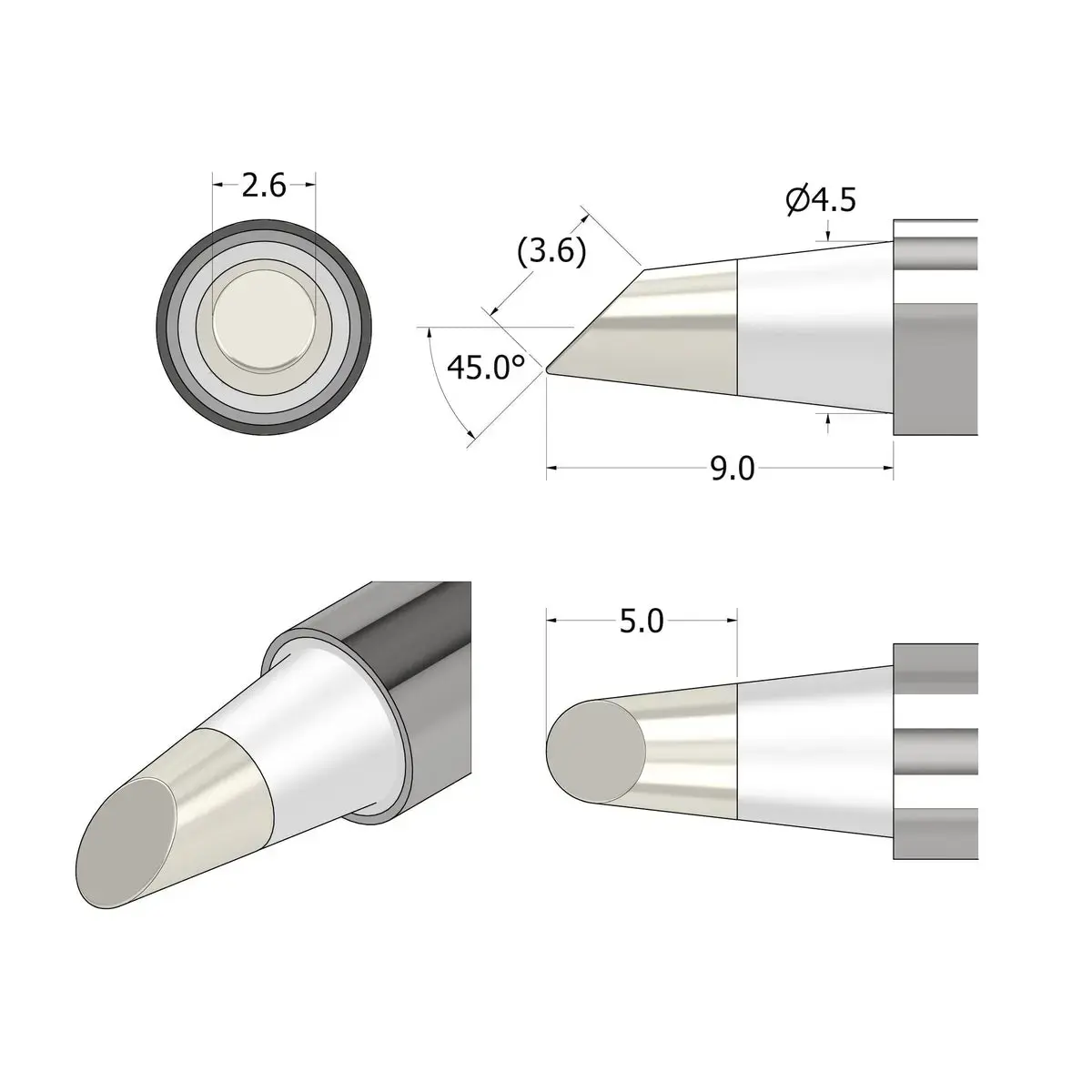 iFixit IF145-498-5 Soldering Tip for FixHub Smart Soldering Iron Photo 3