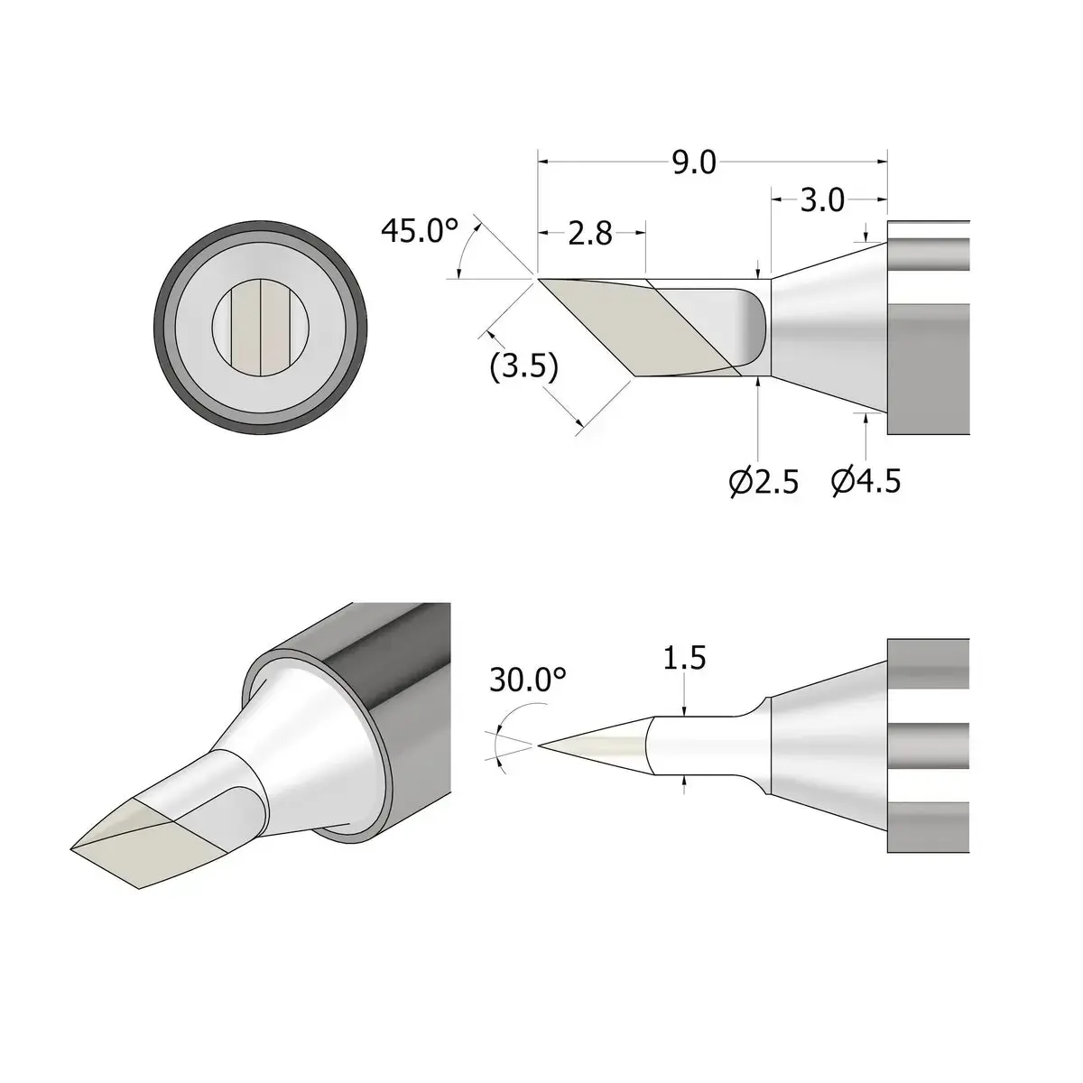 iFixit IF145-498-6 Soldering Tip for FixHub Smart Soldering Iron Photo 3