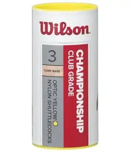 Wilson Championship sintētiskās badmintona volāni, dzelteni, 3 gab.