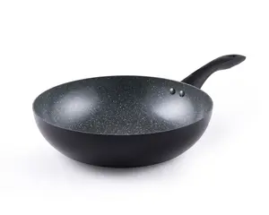 Progress BW12915EU7 Marble Ceramic Stir-Fry Pan 28cm