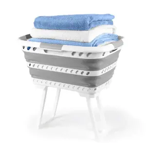 Beldray LA00000153EU7 Collapsible Laundry Basket with Legs, 40 Liters