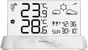 TechnoLine WS 6782 Digital Weather Station with Indoor and Outdoor Thermometer