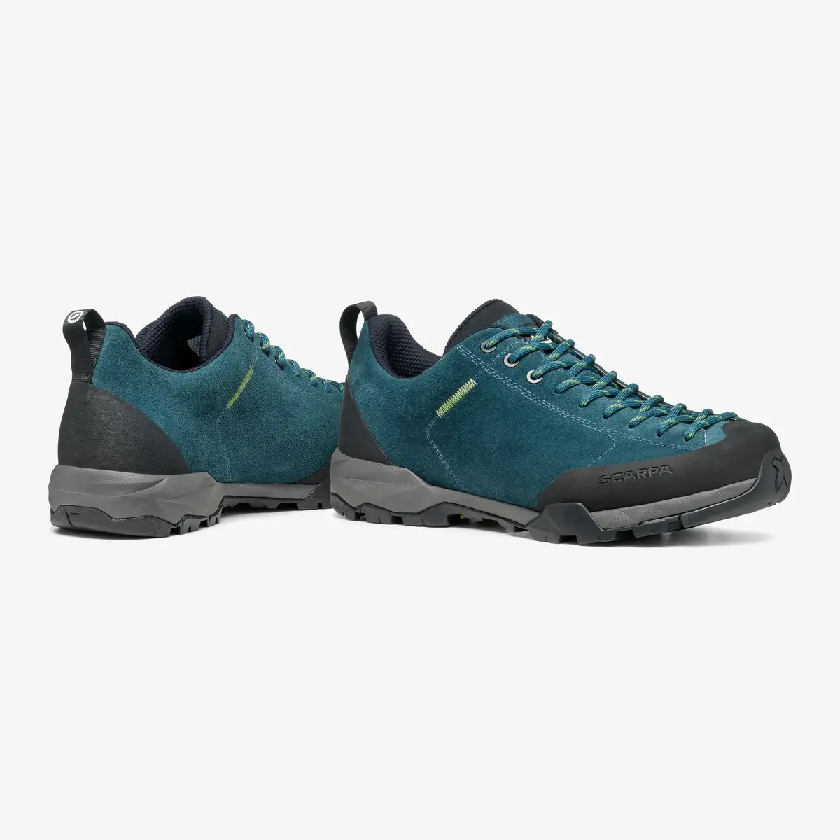 Туристические ботинки Scarpa MOJITO TRAIL - Petrol - Light Green Photo 5