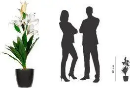 Искусственное растение Paperflow Lilienblume, 650 мм, полиэстер Real Touch