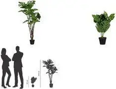 Paperflow Monstera Artificial Plant, 450 mm, PEVA Leaves